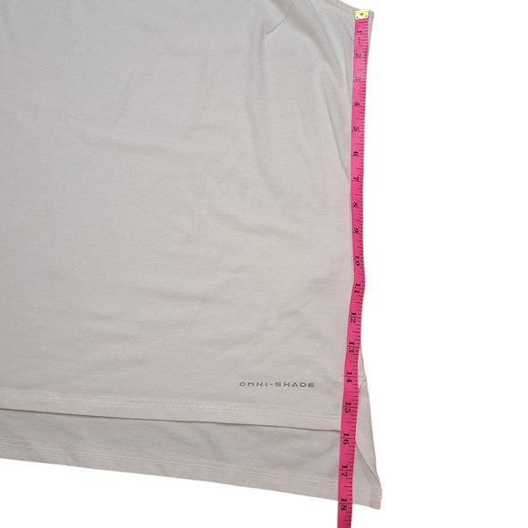 Columbia Omni-Shade Mens Tank Top 1X White Sleeveless UV Protection Activewear - Picture 7 of 7